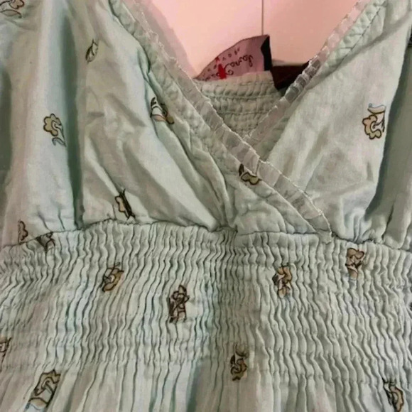 Teal and Aqua Boho Summer  Dress Size M - Picture 3 of 7